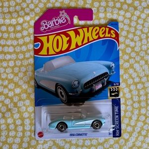 🌼2/$20 Barbie The Movie 1956 Corvette Hot Wheels Car
